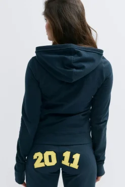 Online Gina Tricot 14+ 2 way zip hoodie Blauw