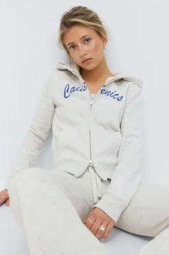 Discount Gina Tricot 14+ 2 way zip hoodie Grijsv