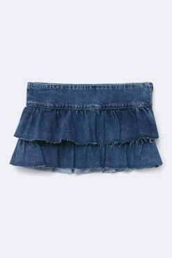 Clearance Gina Tricot 14+ bluebabe denim skirt Blauw