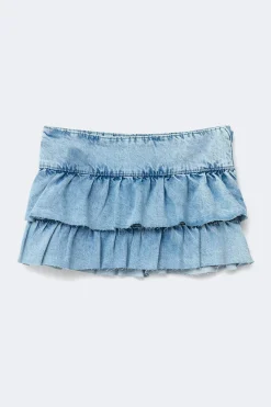 Clearance Gina Tricot 14+ bluebabe denim skirt Blauw