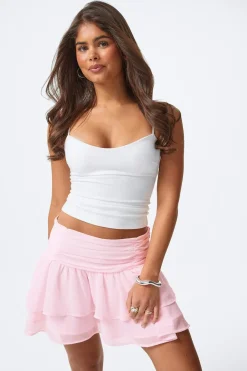 Clearance Gina Tricot 14+ chiffon skirt Roze