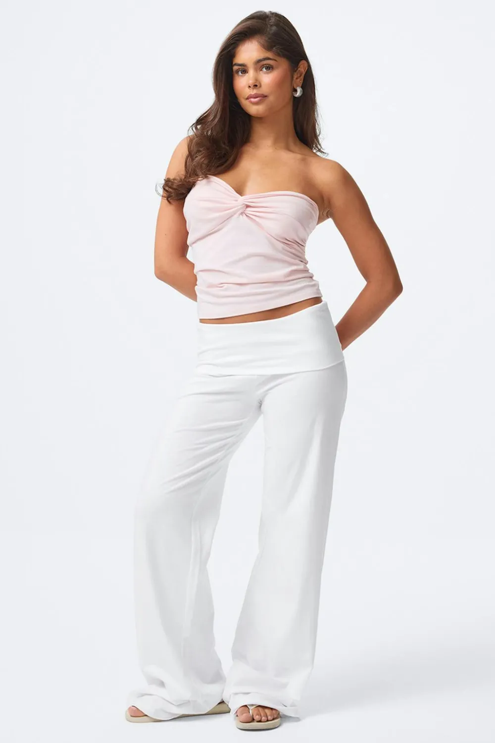 Sale Gina Tricot 14+ coral baggy yoga pants Wit