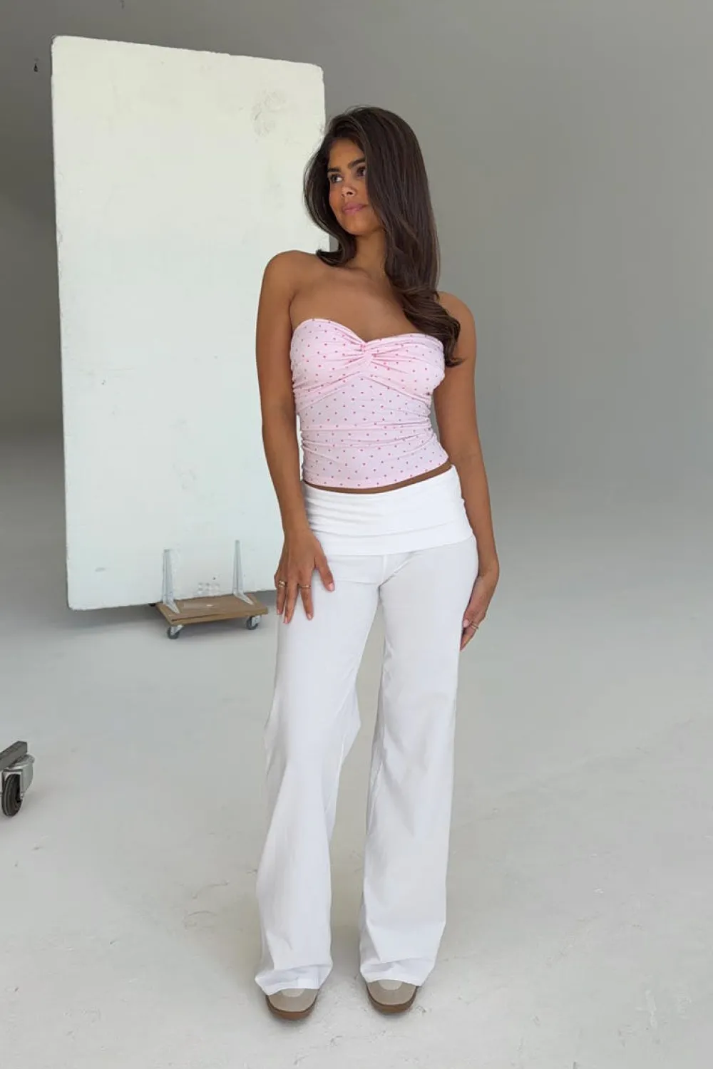 Sale Gina Tricot 14+ coral baggy yoga pants Wit