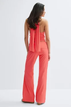 Sale Gina Tricot 14+ coral baggy yoga pants Oranje