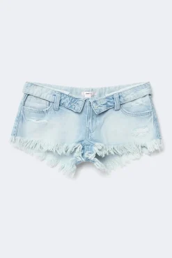 Discount Gina Tricot 14+ delulu denim shorts Blauw