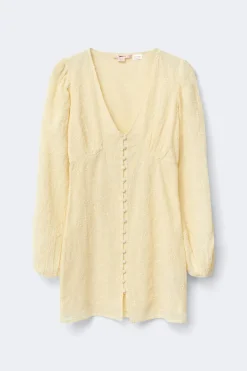 Online Gina Tricot 14+ embroidery dress Beige
