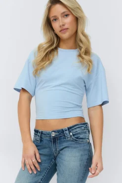 Hot Gina Tricot 14+ fitted tee Blauw