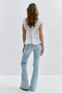 Gina Tricot 14+ for real low waist jeans Blauw
