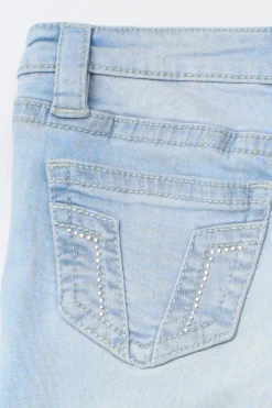 Gina Tricot 14+ for real low waist jeans Blauw