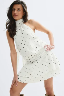 Hot Gina Tricot 14+ halterneck dress Zwart