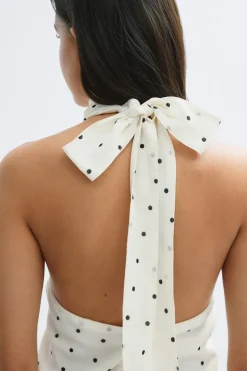 Hot Gina Tricot 14+ halterneck dress Zwart