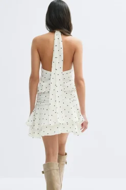 Hot Gina Tricot 14+ halterneck dress Zwart