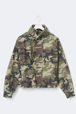 Sale Gina Tricot 14+ high neck jacket Groen