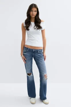 Gina Tricot 14+ hip hug loose jeans tall Blauw