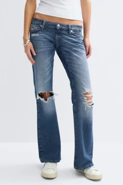 Gina Tricot 14+ hip hug loose jeans tall Blauw