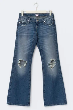 Gina Tricot 14+ hip hug loose jeans tall Blauw