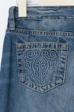 Gina Tricot 14+ hip hug loose jeans tall Blauw