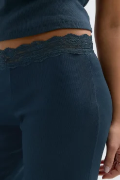 New Gina Tricot 14+ lace detail trousers Blauw