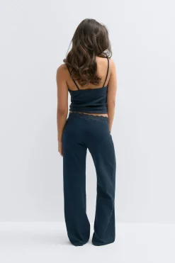 New Gina Tricot 14+ lace detail trousers Blauw