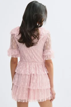 Online Gina Tricot 14+ lace dress Roze