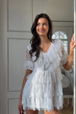 Best Gina Tricot 14+ lace dress Wit