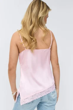 Hot Gina Tricot 14+ lace insert singlet Roze