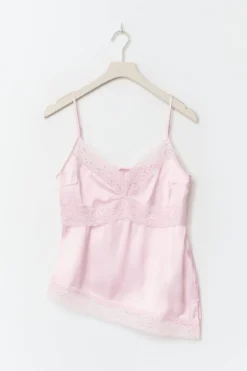 Hot Gina Tricot 14+ lace insert singlet Roze