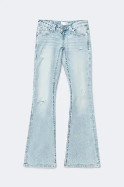 Hot Gina Tricot 14+ low rise flare jeans Blauw