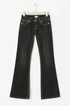 Gina Tricot 14+ low rise flare jeans Zwart