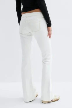 Online Gina Tricot 14+ low rise flare jeans tall Wit