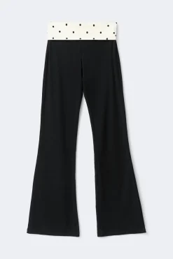 Discount Gina Tricot 14+ low waist fold trousers Zwart
