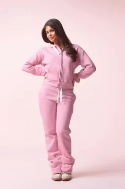 Clearance Gina Tricot 14+ low waist sweatpants Roze