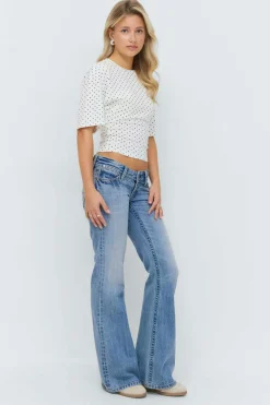 Outlet Gina Tricot 14+ miss lowlow jeans Blauw