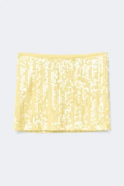 Outlet Gina Tricot 14+ sequin skirt Geel