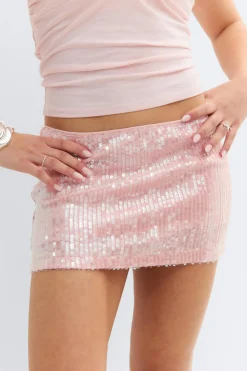 Best Gina Tricot 14+ sequin skirt Roze
