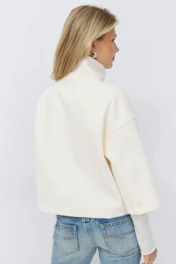 Outlet Gina Tricot 14+ short felt jacket Wit