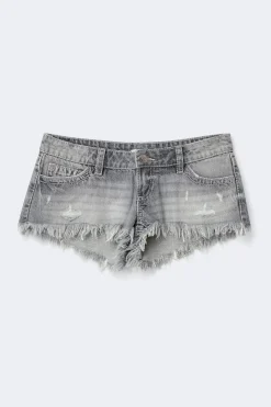 New Gina Tricot 14+ slay low denim shorts Grijsv