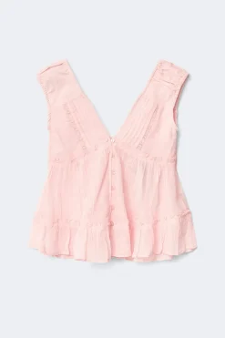 Online Gina Tricot 14+ sol blouse Roze