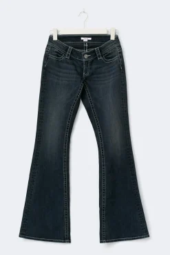 Hot Gina Tricot 14+ sparkle flare jeans curve Blauw