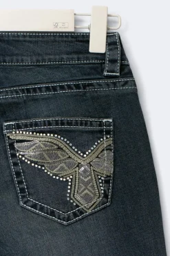 Hot Gina Tricot 14+ sparkle flare jeans curve Blauw