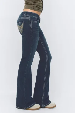 Hot Gina Tricot 14+ sparkle flare jeans tall Blauw