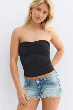 Best Gina Tricot 14+ tanlines bandeau top Zwart