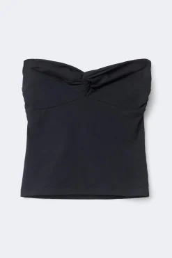 Best Gina Tricot 14+ tanlines bandeau top Zwart