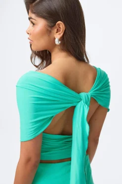 Outlet Gina Tricot 14+ tie top Blauw