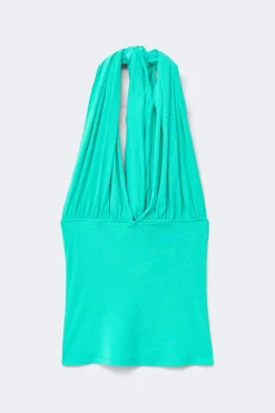 Outlet Gina Tricot 14+ tie top Blauw