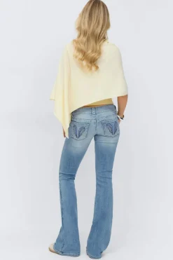 Gina Tricot 14+ too messy flare jeans Blauw