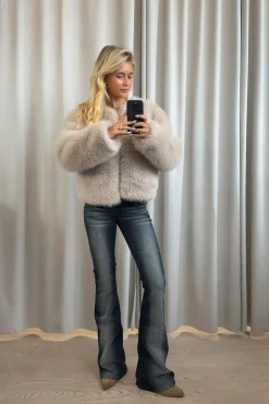 Gina Tricot 14+ ultra low rhinestone jeans Blauw