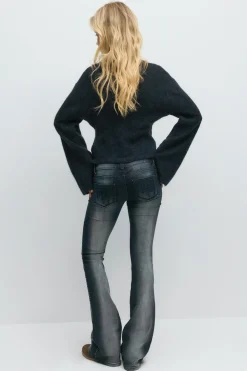Gina Tricot 14+ ultra low rhinestone jeans Blauw