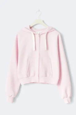 Outlet Gina Tricot 14+ zip hoodie Roze