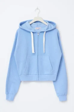 Clearance Gina Tricot 14+ zip hoodie Blauw